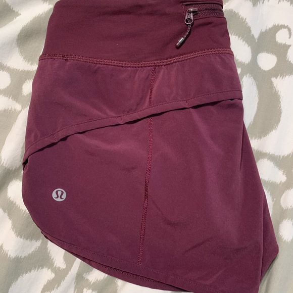 lululemon athletica Pants - MAROON LULU SPEED UP SHORT